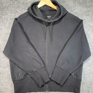 Old Navy Dynamic Fleece Full Zip Hoodie Mens‎ Large Black Breathable Activewear